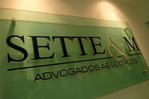 Placa Logo Sette & M