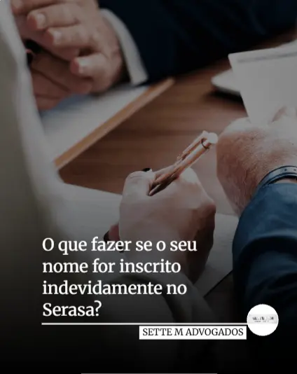 nome inscrito indevidamente